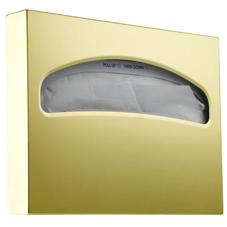 Macfaucets Toilet Seat Cover Dispenser In Satin Brass, SCD-4 SCD-4 SB